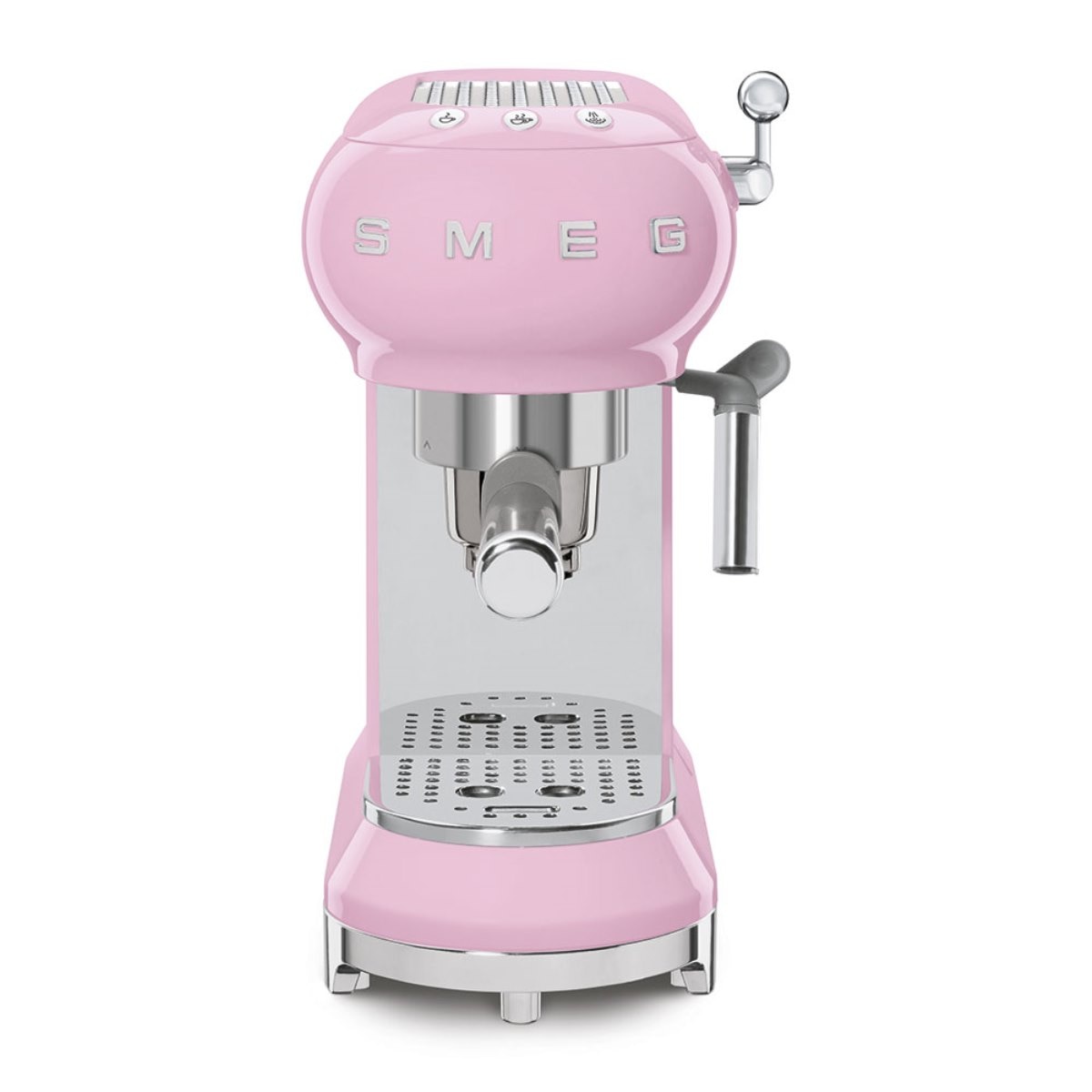 Máquina de Café Expresso Manual Smeg Anni 50 Expresso ECF01PKEU de 1350 W e de 15 bar - Rosa Polido Rosa-4