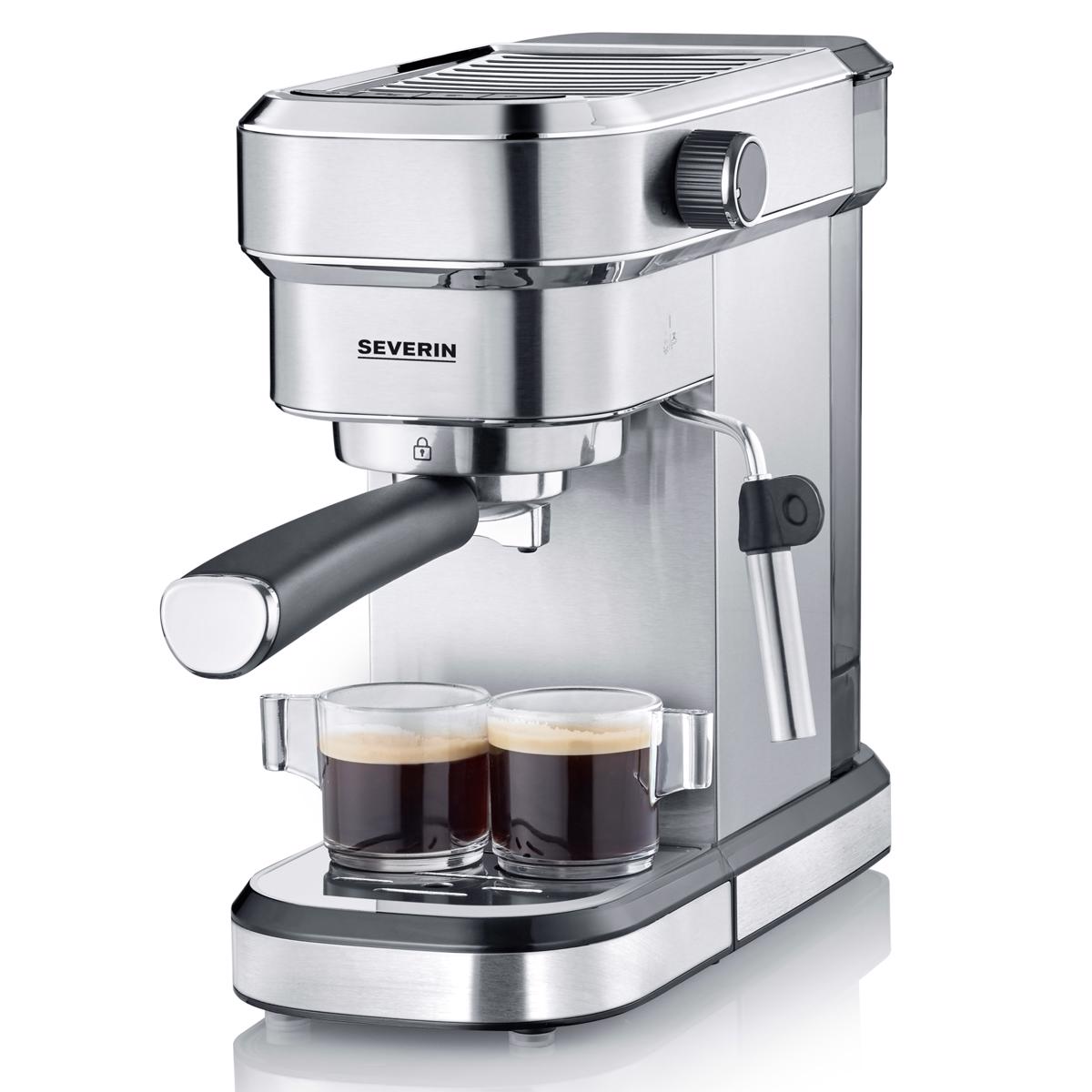 Máquina de Café Manual Severin KA5994 de 15 bar para Café Moído ou Pastilhas - Inox Inox-3