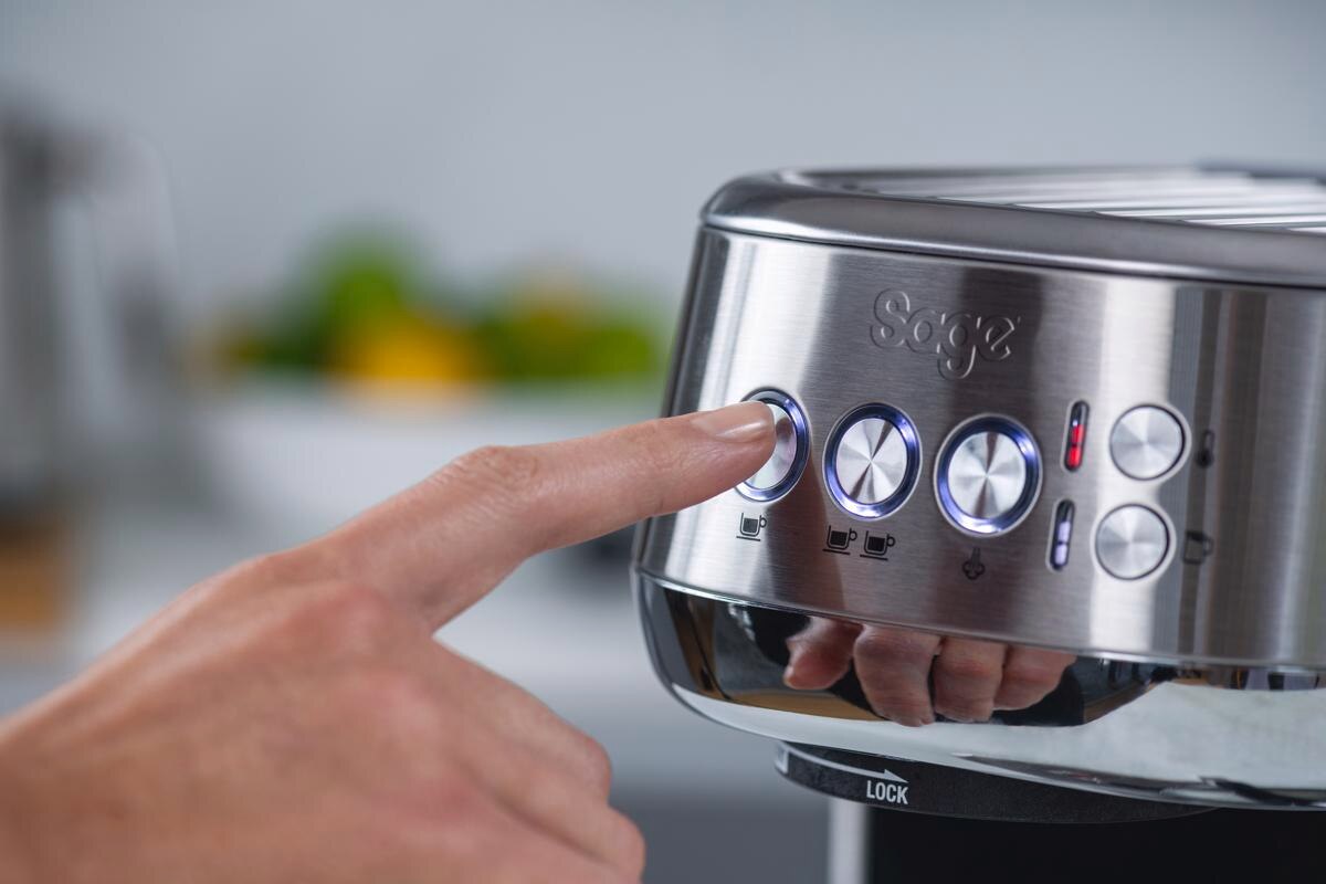 Máquina de Café Expresso Manual Sage SES500BSS4EEU1 Maschine Bambino™ Plus de 1,9 Litros - Café Moído - Inox e Preto Inox-5