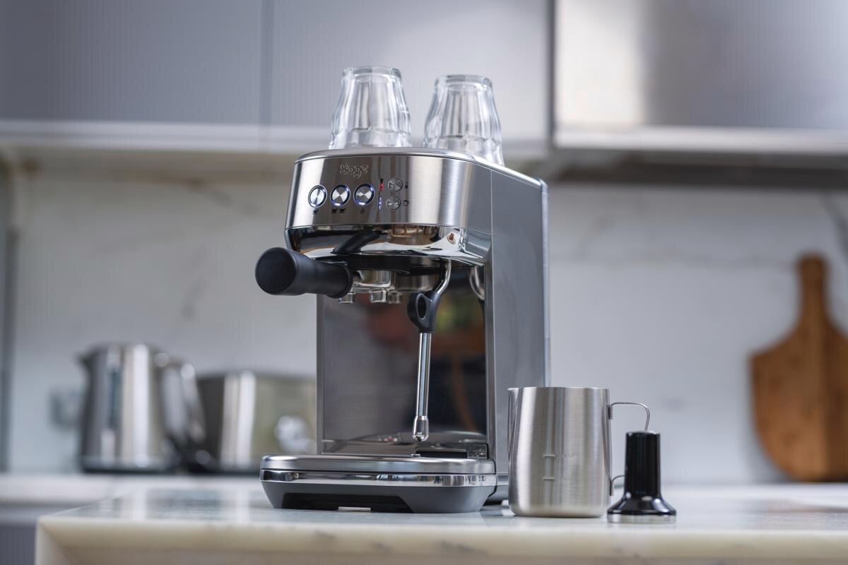Máquina de Café Expresso Manual Sage SES500BSS4EEU1 Maschine Bambino™ Plus de 1,9 Litros - Café Moído - Inox e Preto Inox-10