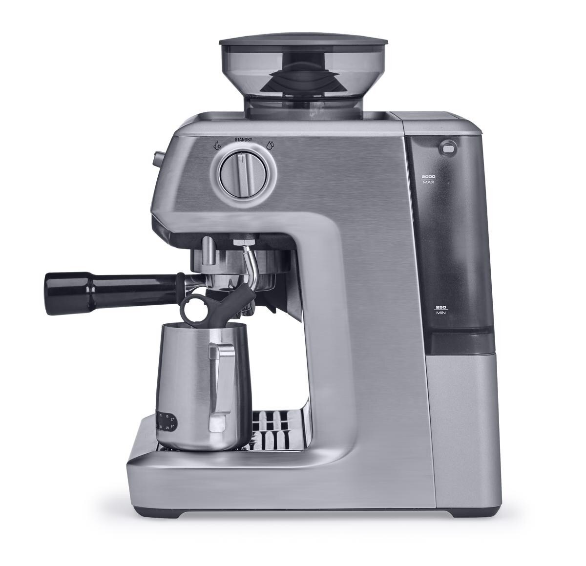 Máquina de Café Expresso Manual Sage SES875BSS2EEU1A Machine The Barista Express de 2400 W e de 15 bar - Café em Grão - Aço Inox Escovado 5