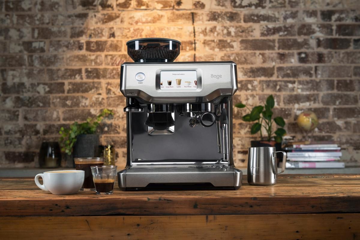 Máquina de Café Expresso Manual Sage SES880BSS4EEU1 Machine The Barista Touch com Ecrã Tátil Intuitivo - Café em Grão - Inox Escovado 10