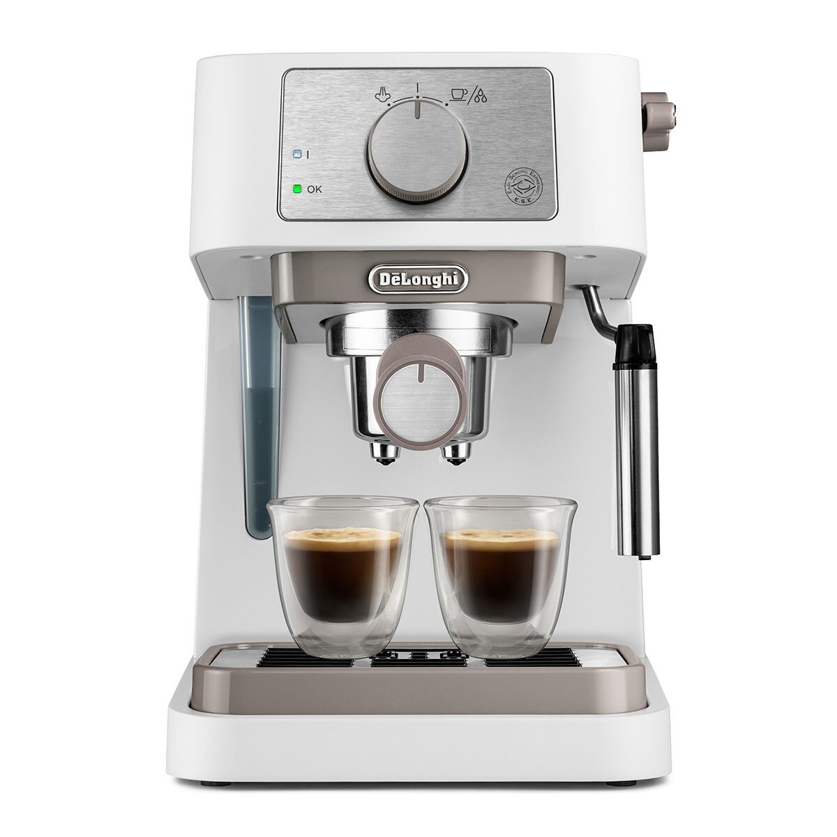 Máquina de Café Expresso Manual De'Longhi Stilosa EC260.W de 1100 W e de 15 bar - Café Moído e Pastilhas - Branco Branco-2