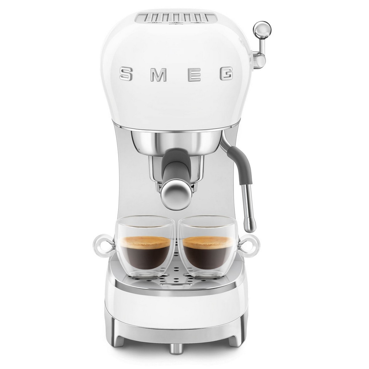 Máquina de Café Expresso Manual Smeg Anni 50 de 1350 W e de 15 bar Branco-4