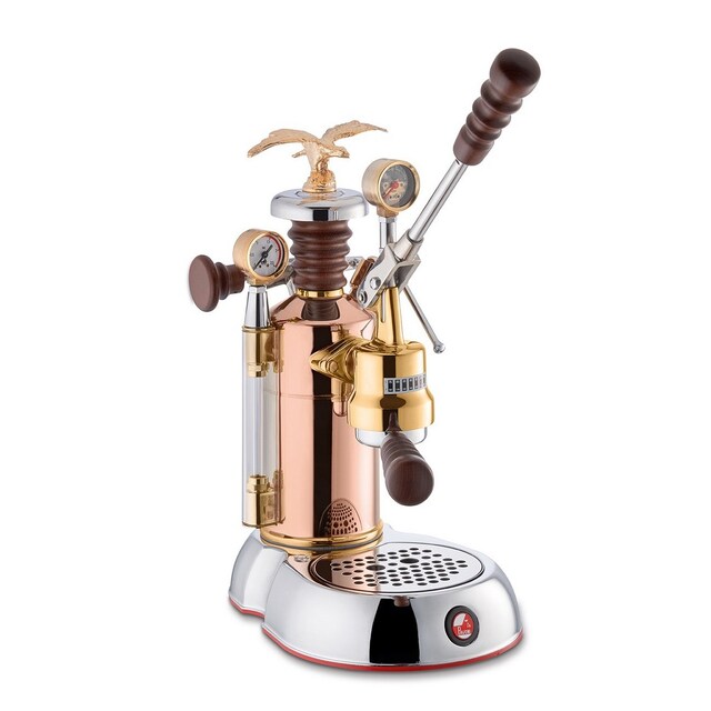 Imagem 0 de Máquina de Café Expresso La Pavoni LPLESE01EU de 950 W e de 1,6 Litros - Cromado, Dourado e Cobre