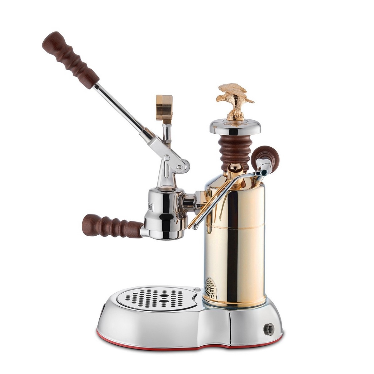 Máquina de Café Expresso La Pavoni LPLESC01EU de 950 W e de 1,6 Litros - Cromado e Dourado Cromado/Dourado-3