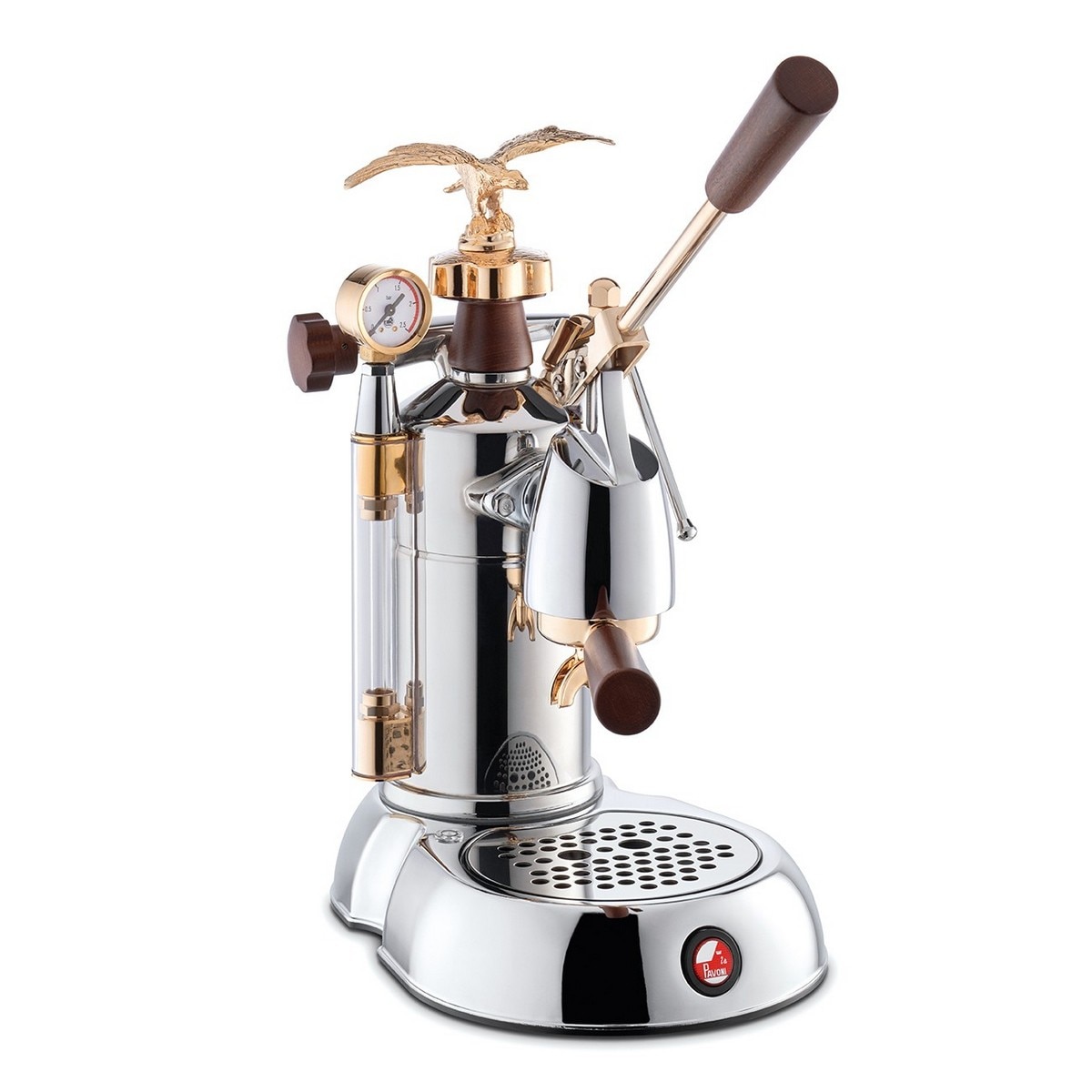 Imagem 0 de Máquina de Café Expresso La Pavoni LPLEXP01EU de 950 W e de 1,6 Litros - Cromado, Dourado e Aço Inoxidável