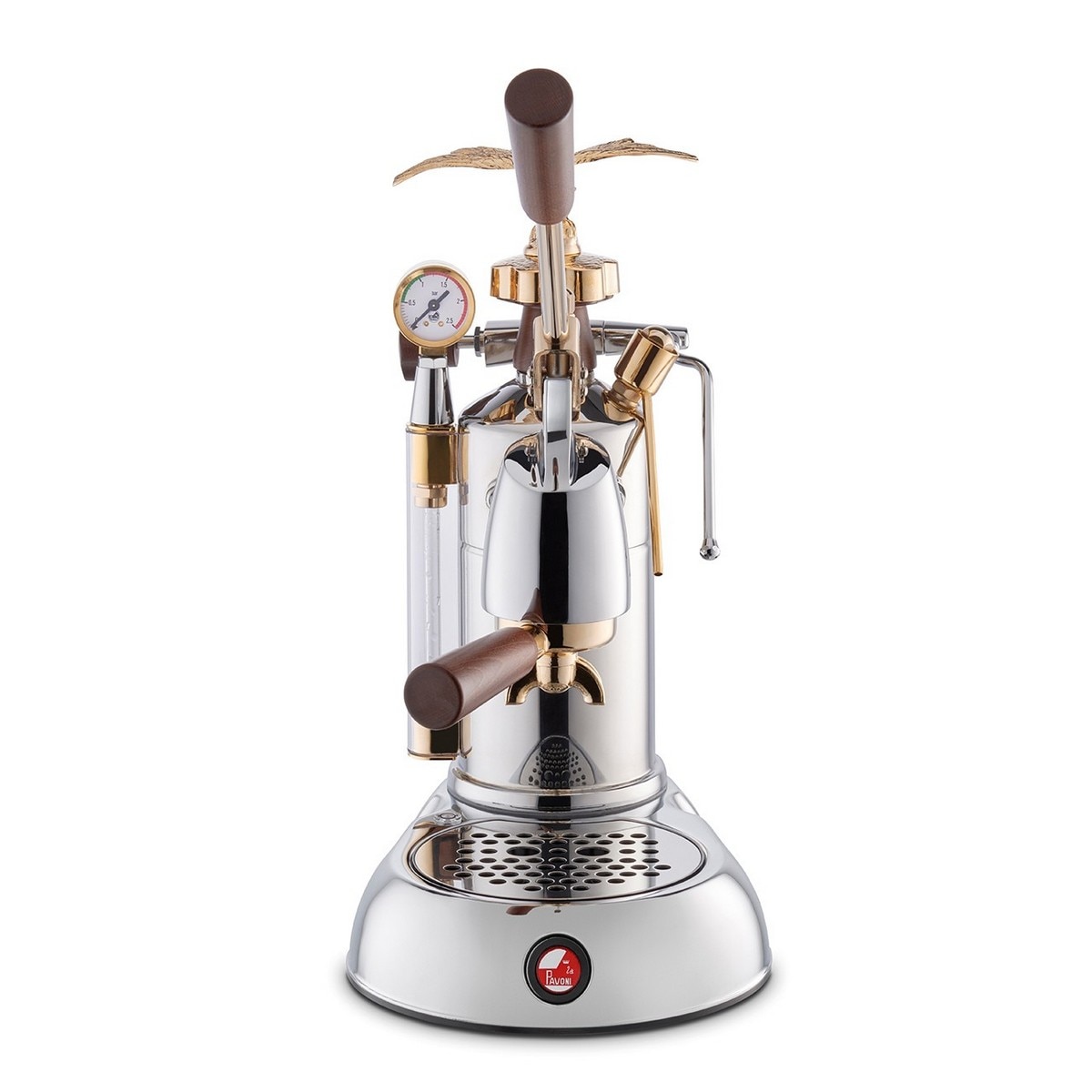 Máquina de Café Expresso La Pavoni LPLEXP01EU de 950 W e de 1,6 Litros - Cromado, Dourado e Aço Inoxidável Cromado/Dourado/Aço Inoxidável-2