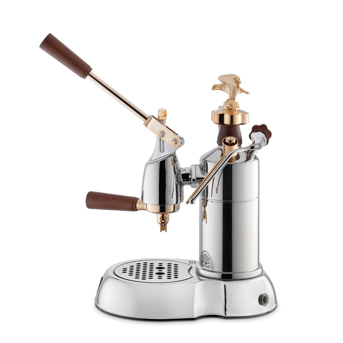 Máquina de Café Expresso La Pavoni LPLEXP01EU de 950 W e de 1,6 Litros - Cromado, Dourado e Aço Inoxidável Cromado/Dourado/Aço Inoxidável-3