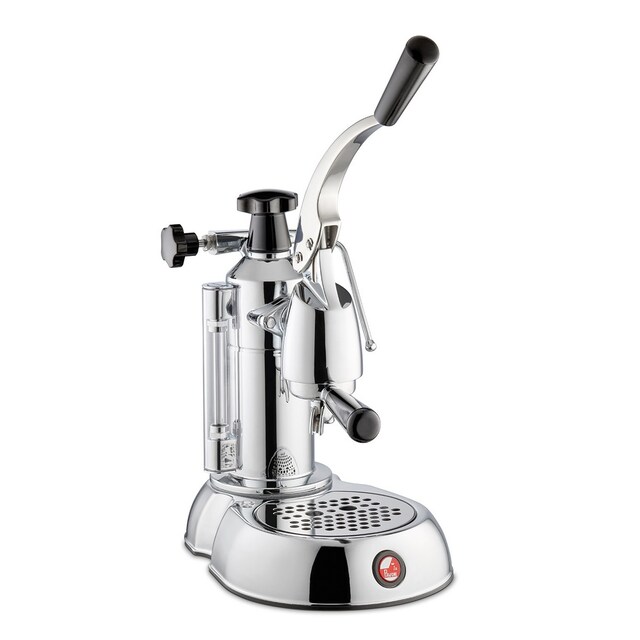 Imagem 0 de Máquina de Café Expresso La Pavoni Stradivari Lusso LPLSTL01EU de 950 W e de 0,8 Litros - Cromado, Latão e Aço Inoxidável