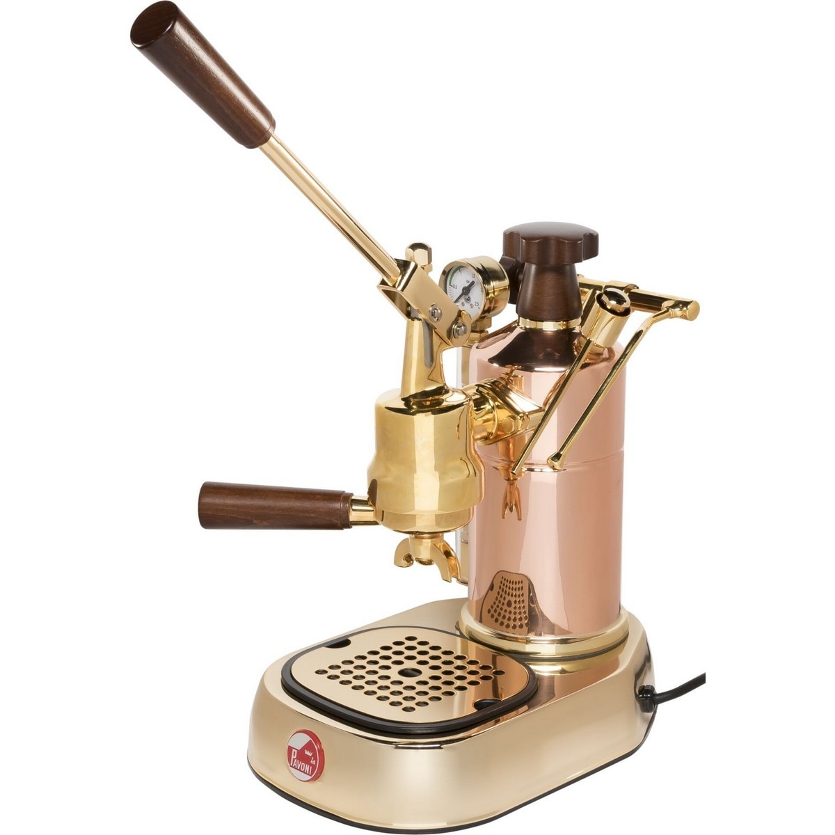 Imagem 0 de Máquina de Café Expresso La Pavoni LPLPRG01EU de 950 W e de 1,6 Litros - Preto, Cobre e Dourado