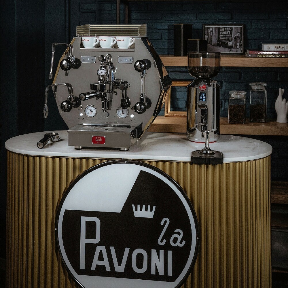Máquina de Café SemiProfissional La Pavoni Diamantina LPSDIG03EU de 2380 W e de 1,90 Litros - Aço Inoxidável e Dourado Aço Inoxidável/Dourado-6