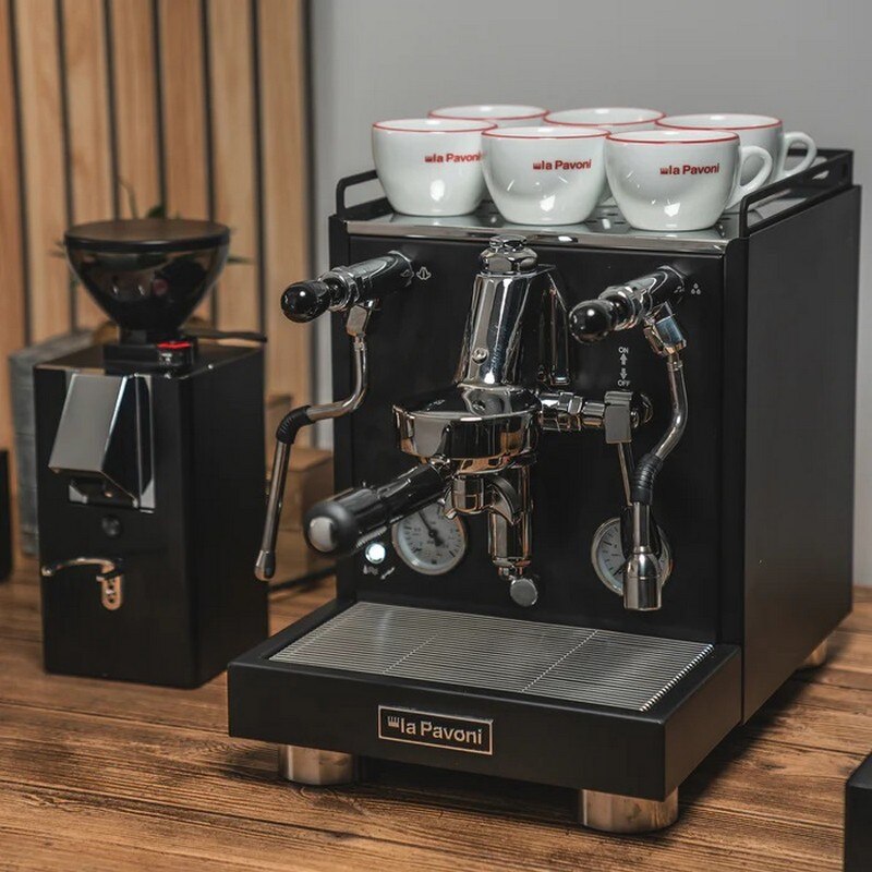 Máquina de Café SemiProfissional La Pavoni Cellini Evolution LPSCVB01EU de 1520 W de 20 bar - Preto Preto-4