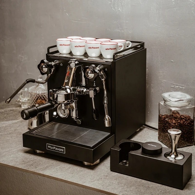 Máquina de Café SemiProfissional La Pavoni Cellini Clássica LPSCCB01EU de 1400 W de 15 bar - Preto Mate Preto mate-4