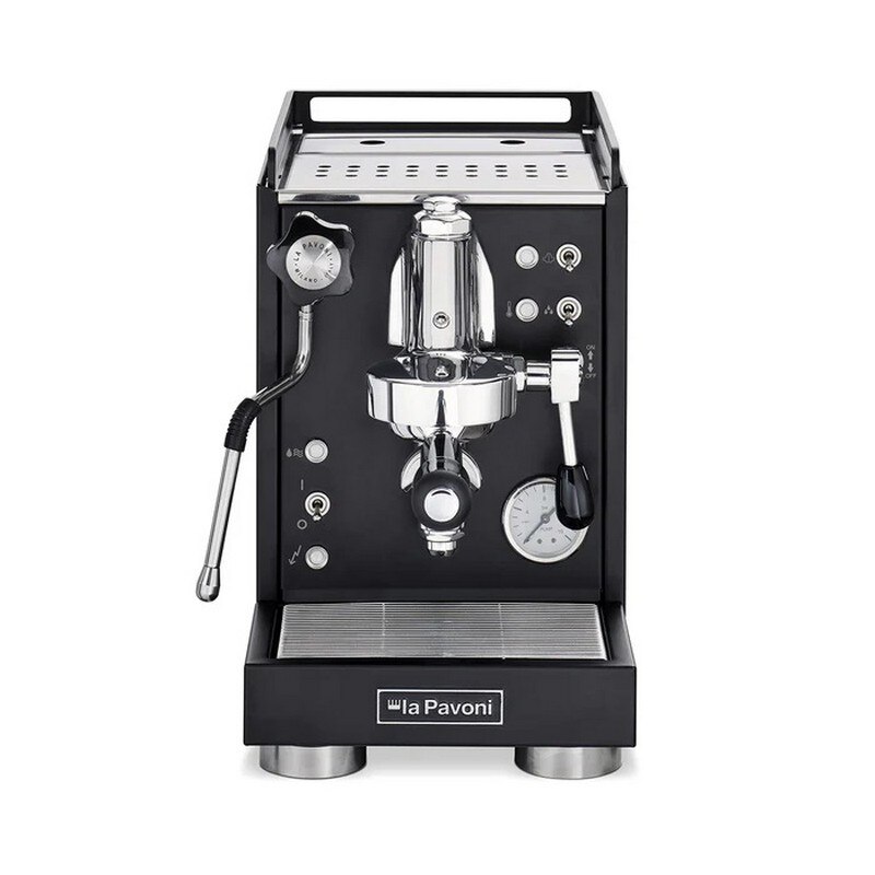 Máquina de Café SemiProfissional La Pavoni Mini Cellini Clássica LPSMCB01EU de 1400 W de 15 bar - Preto Mate Aço inoxidável-2