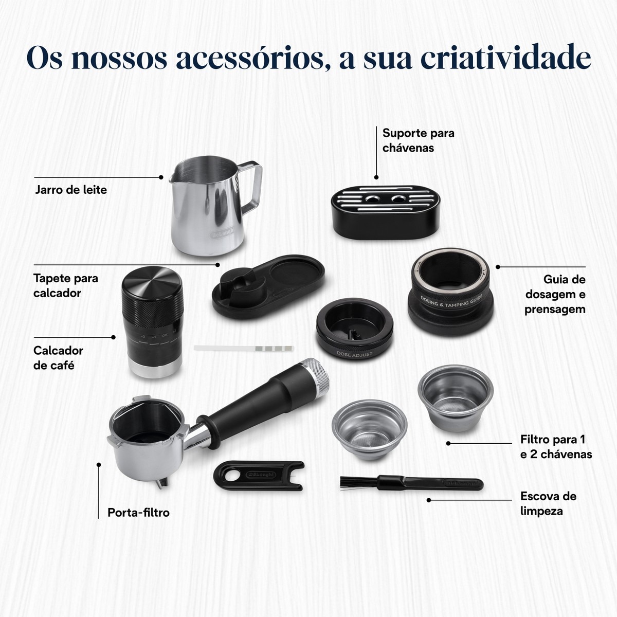 Máquina de Café Expresso Manual De'Longhi EC9455.M La Specialista Touch de 1450 W, de 15 bar e de 15 Níveis de Moagem - Preto Cinzento / Preto-10