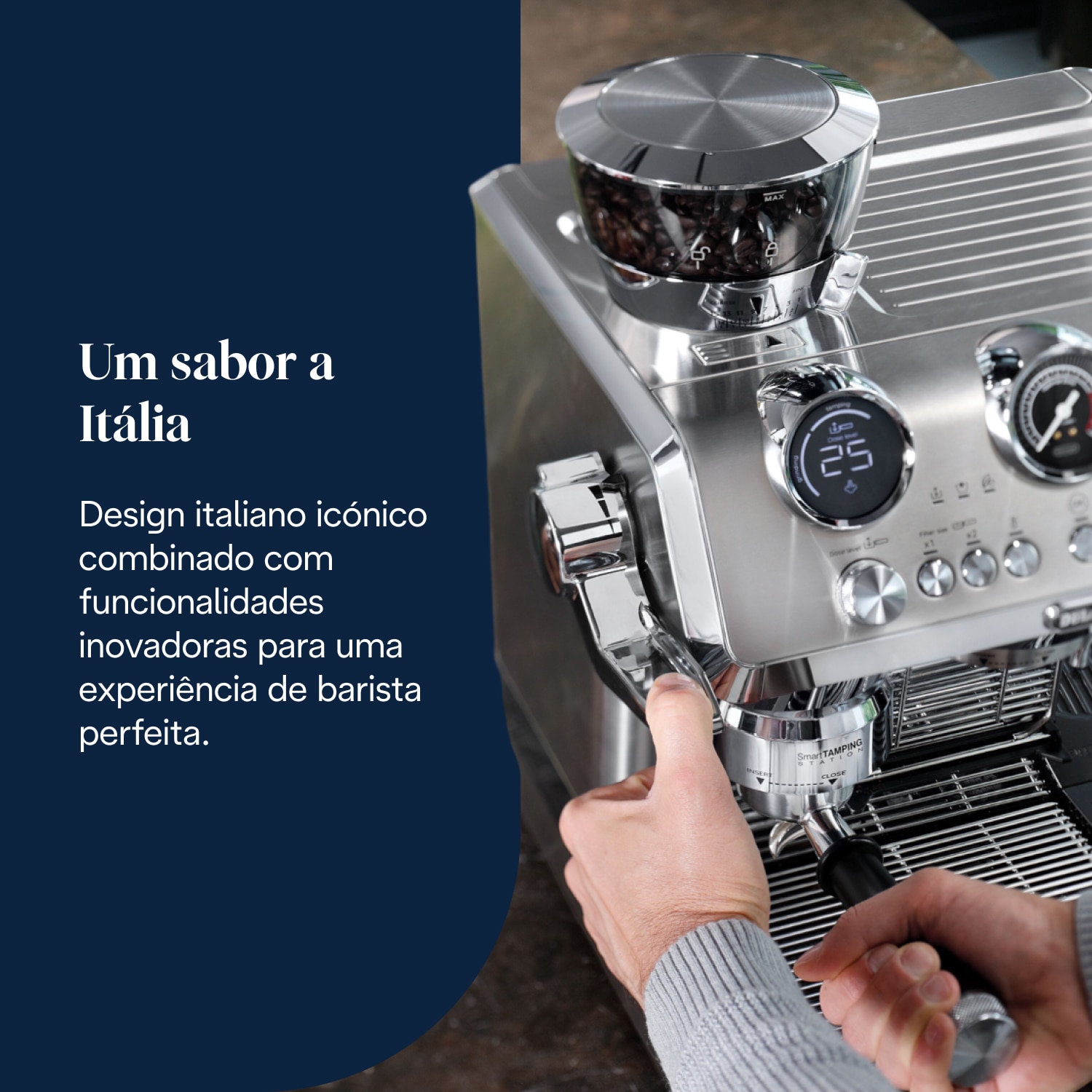 Máquina de Café Expresso Manual De'Longhi La Specialista Maestro EC9885.M Cold Brew com Moinho Metal-4