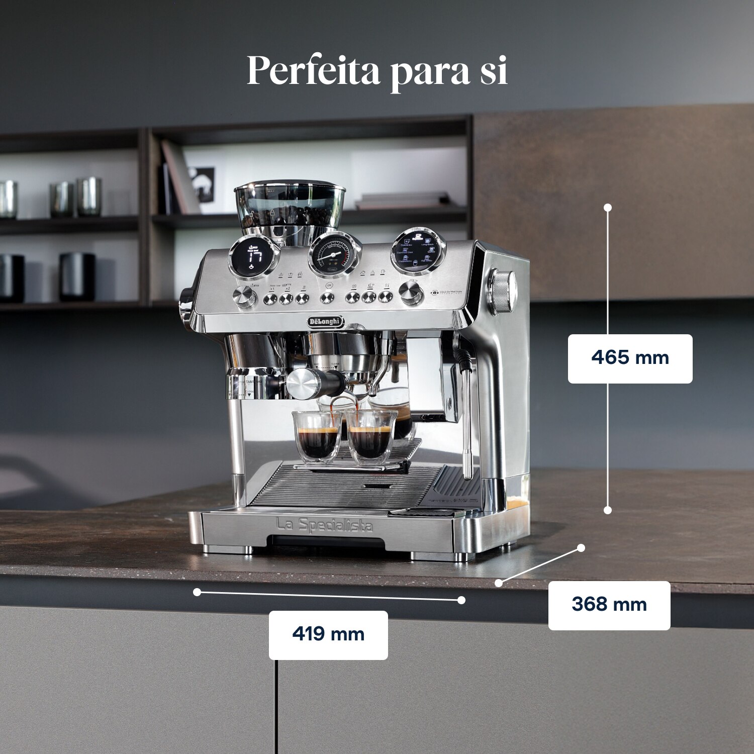 Máquina de Café Expresso Manual De'Longhi La Specialista Maestro EC9885.M Cold Brew com Moinho Metal-9