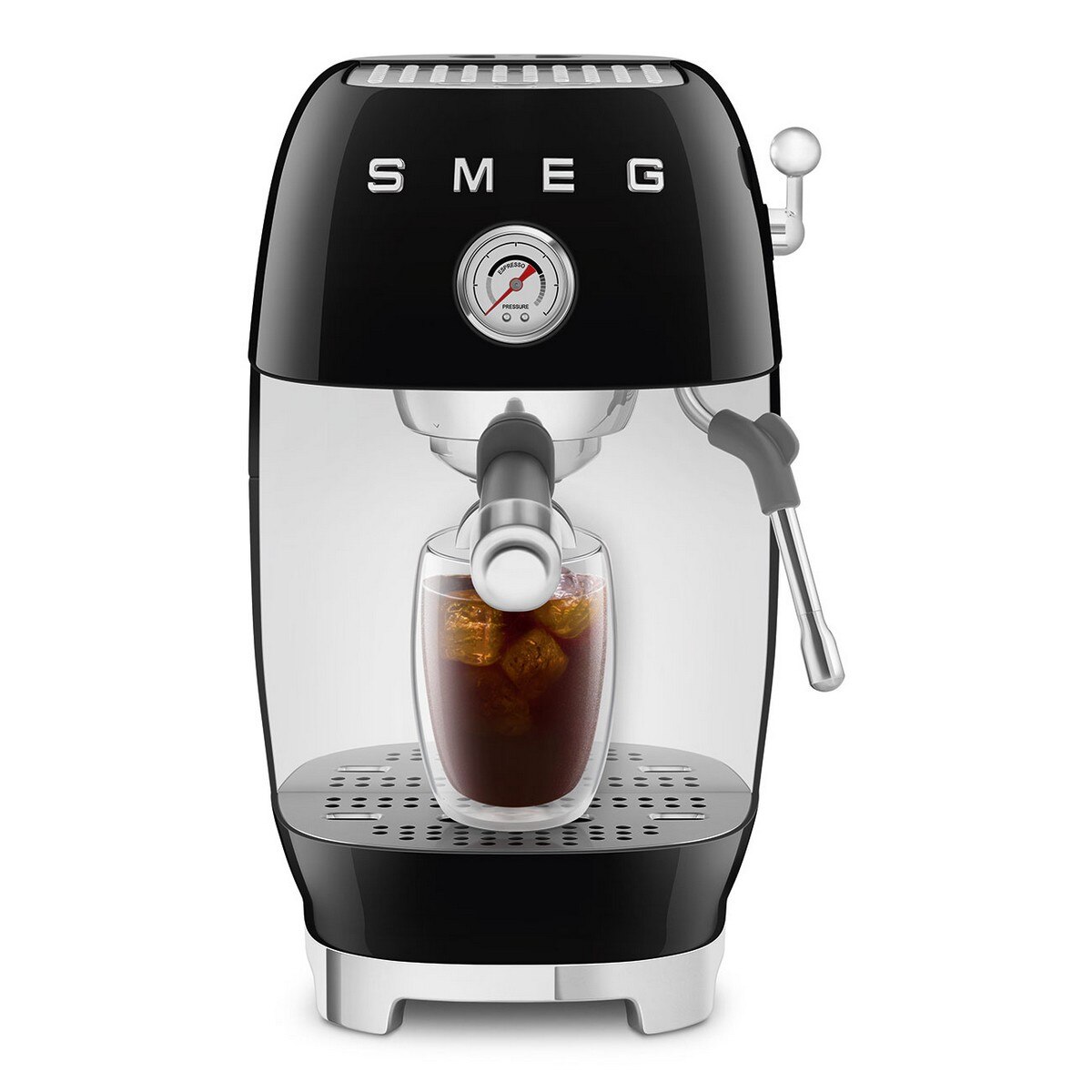 Máquina de Café Expresso Manual Smeg Anni 50 com Cold Brew Preto-5