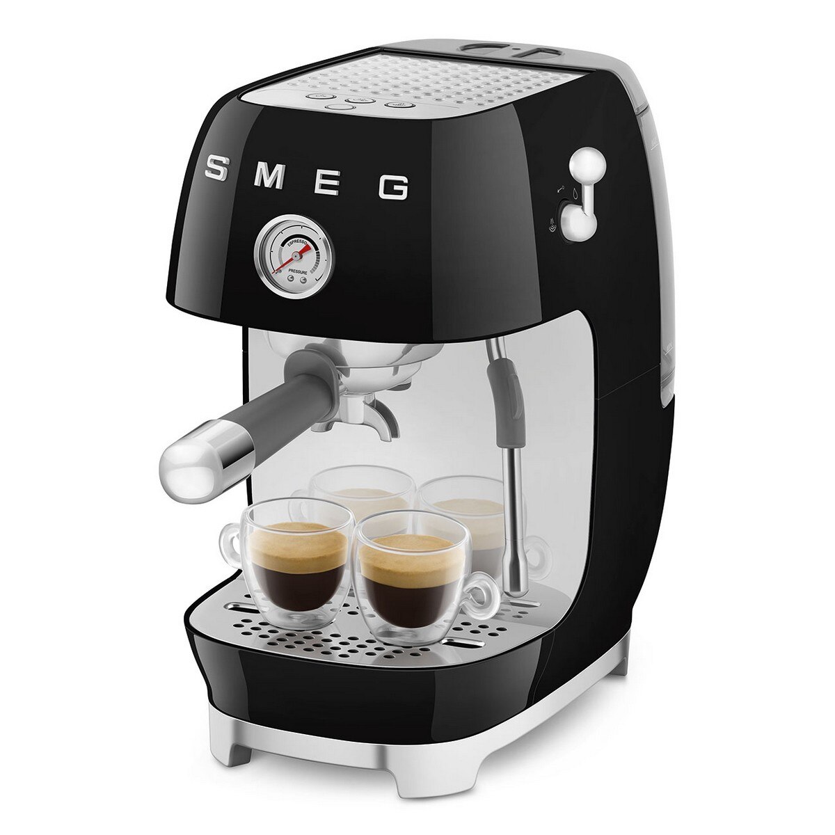 Máquina de Café Expresso Manual Smeg Anni 50 com Cold Brew Preto-8