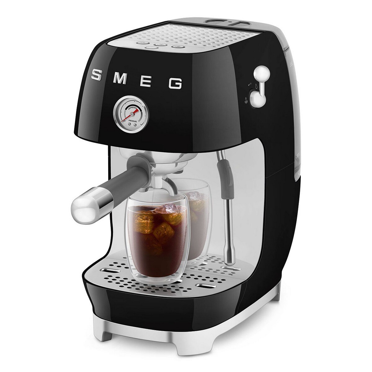 Máquina de Café Expresso Manual Smeg Anni 50 com Cold Brew Preto-9