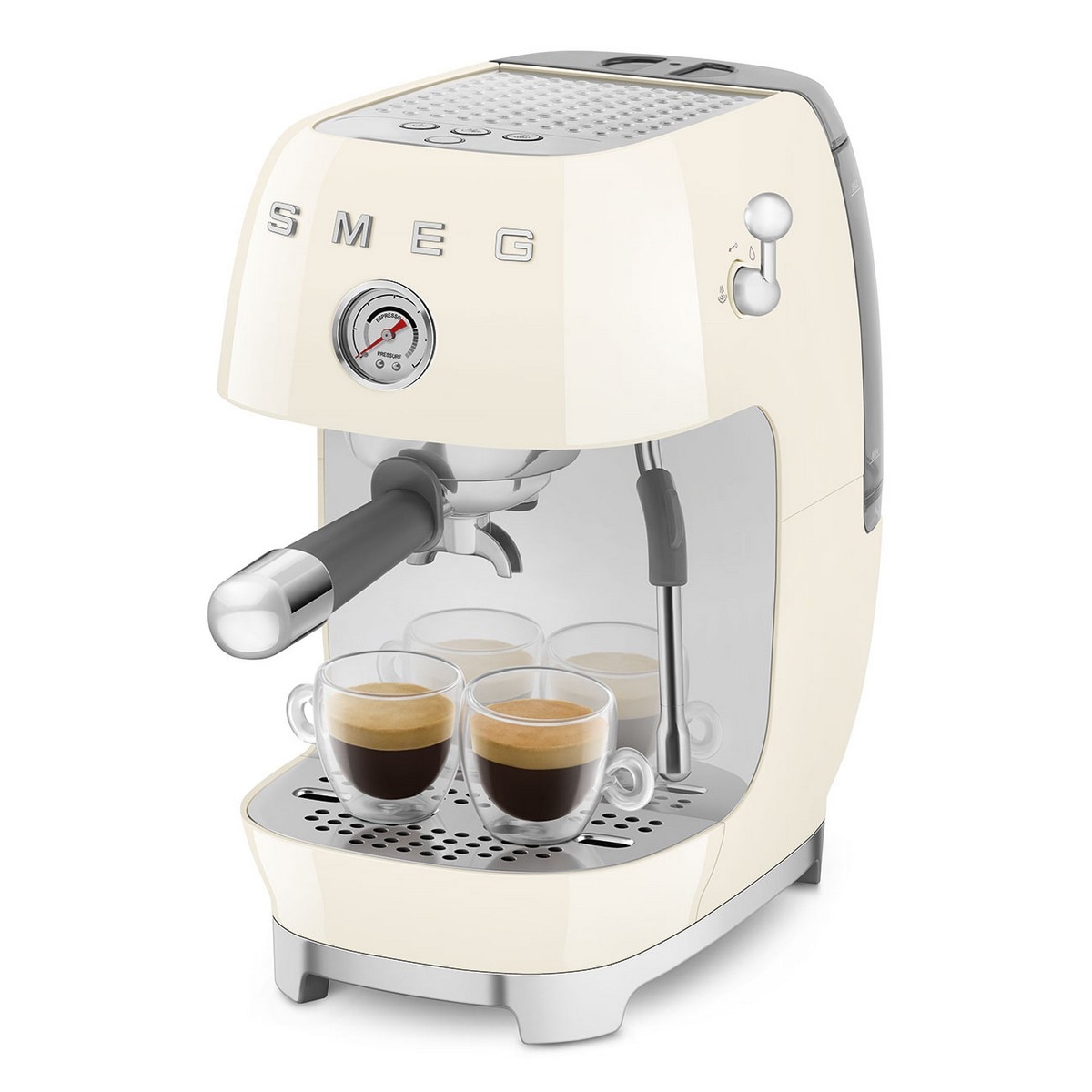 Máquina de Café Expresso Manual Smeg Anni 50 com Cold Brew Creme-8
