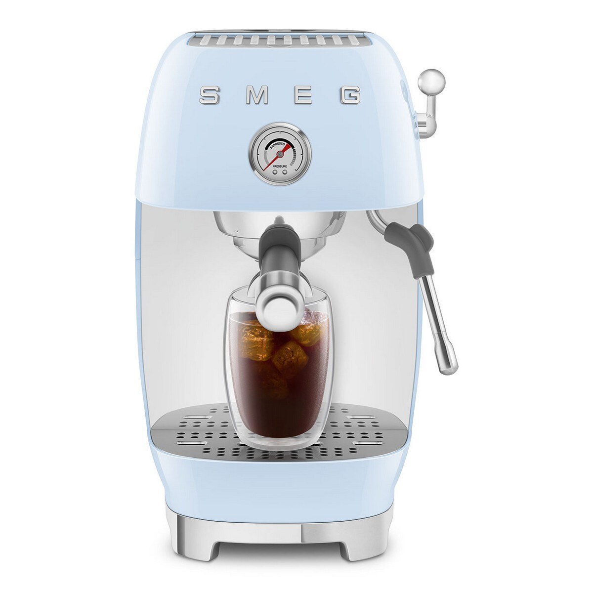 Máquina de Café Expresso Manual Smeg Anni 50 com Cold Brew Azul Céu-5