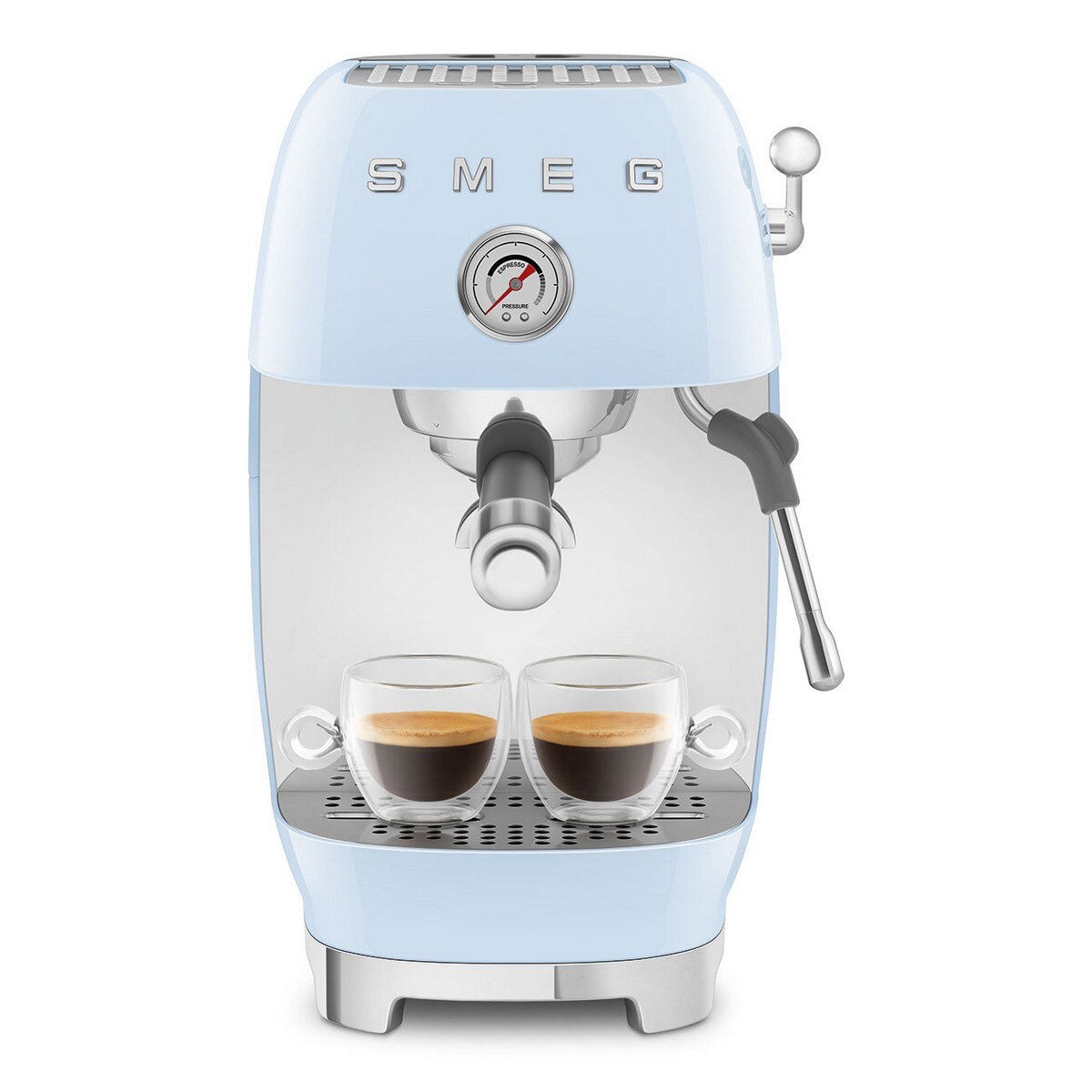 Máquina de Café Expresso Manual Smeg Anni 50 com Cold Brew Azul Céu-6