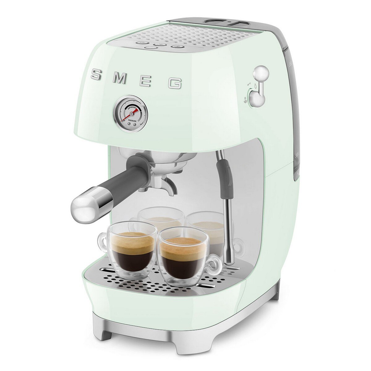 Máquina de Café Expresso Manual Smeg Anni 50 com Cold Brew Verde Água-8