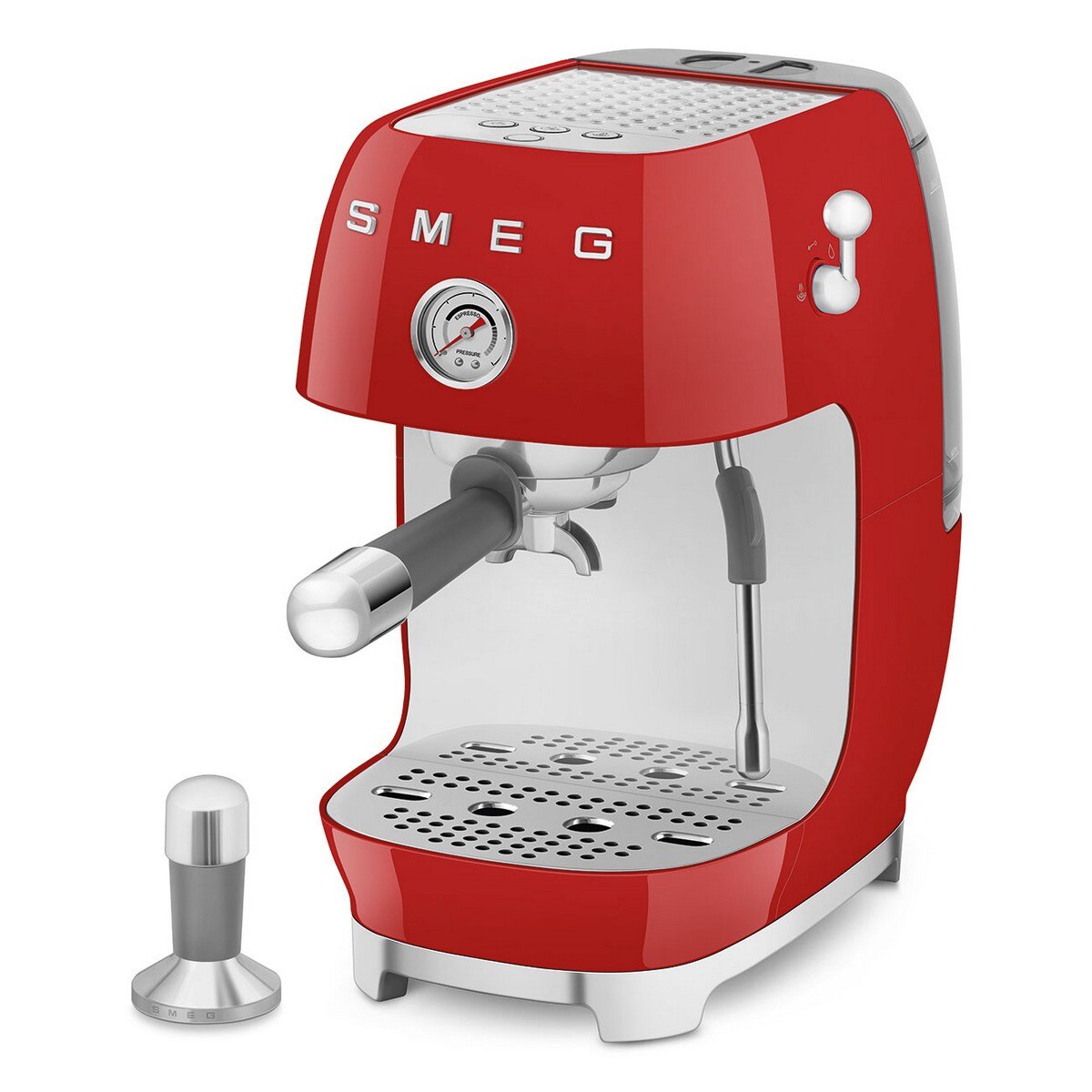 Máquina de Café Expresso Manual Smeg Anni 50 com Cold Brew Vermelho-4