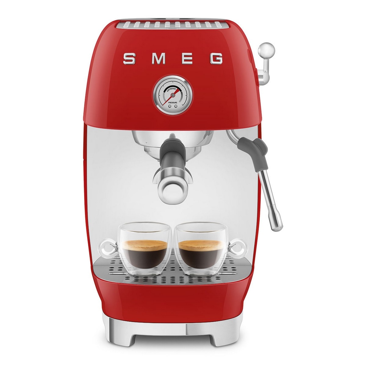 Máquina de Café Expresso Manual Smeg Anni 50 com Cold Brew Vermelho-6