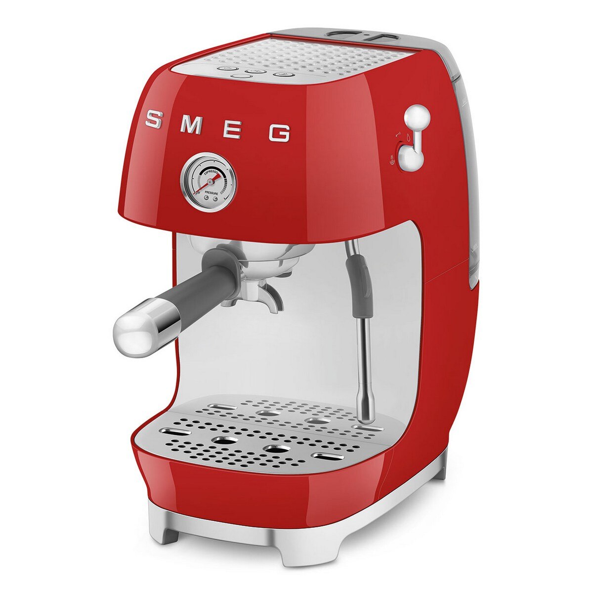 Máquina de Café Expresso Manual Smeg Anni 50 com Cold Brew Vermelho-7