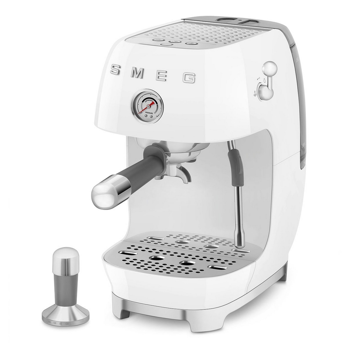 Máquina de Café Expresso Manual Smeg Anni 50 com Cold Brew Branco-4