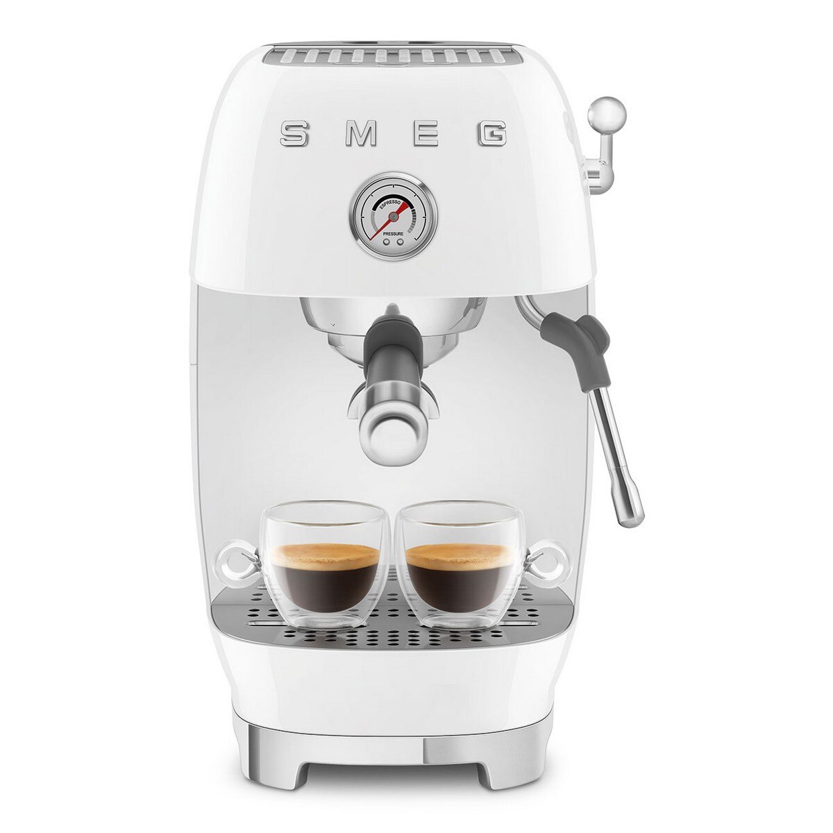 Máquina de Café Expresso Manual Smeg Anni 50 com Cold Brew Branco-6