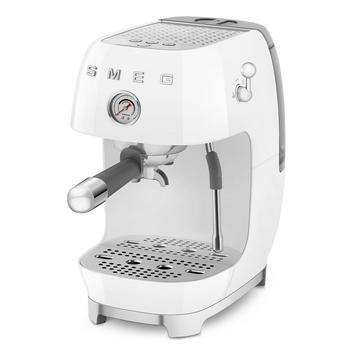 Máquina de Café Expresso Manual Smeg Anni 50 com Cold Brew Branco-7