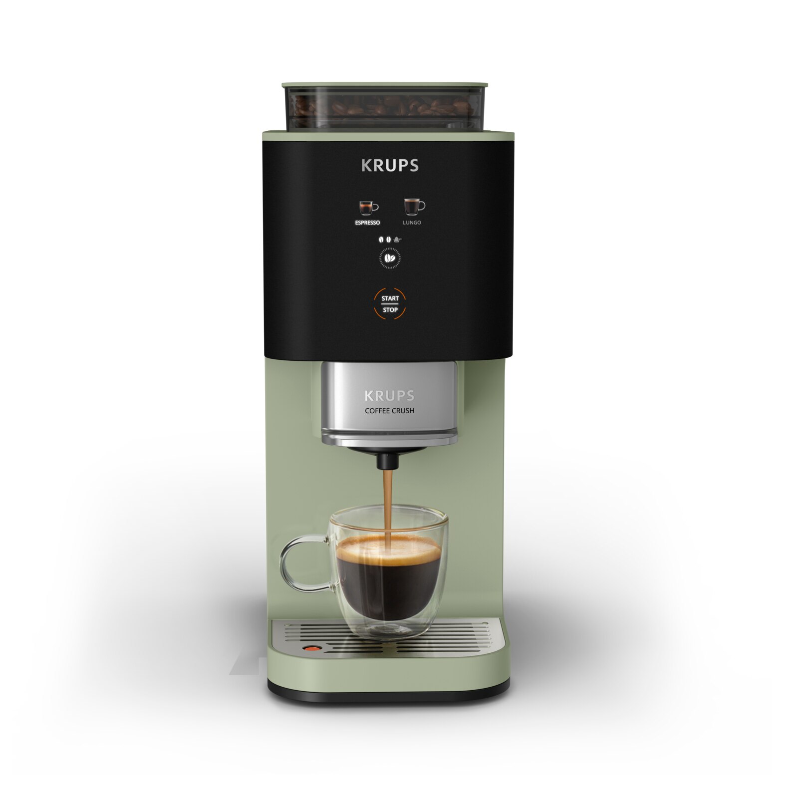 Imagem 0 de Máquina Automática Krups SA401L Coffee Crush Experience para Café em Grão e Café Moído, Ultra Compacta e Intuitiva