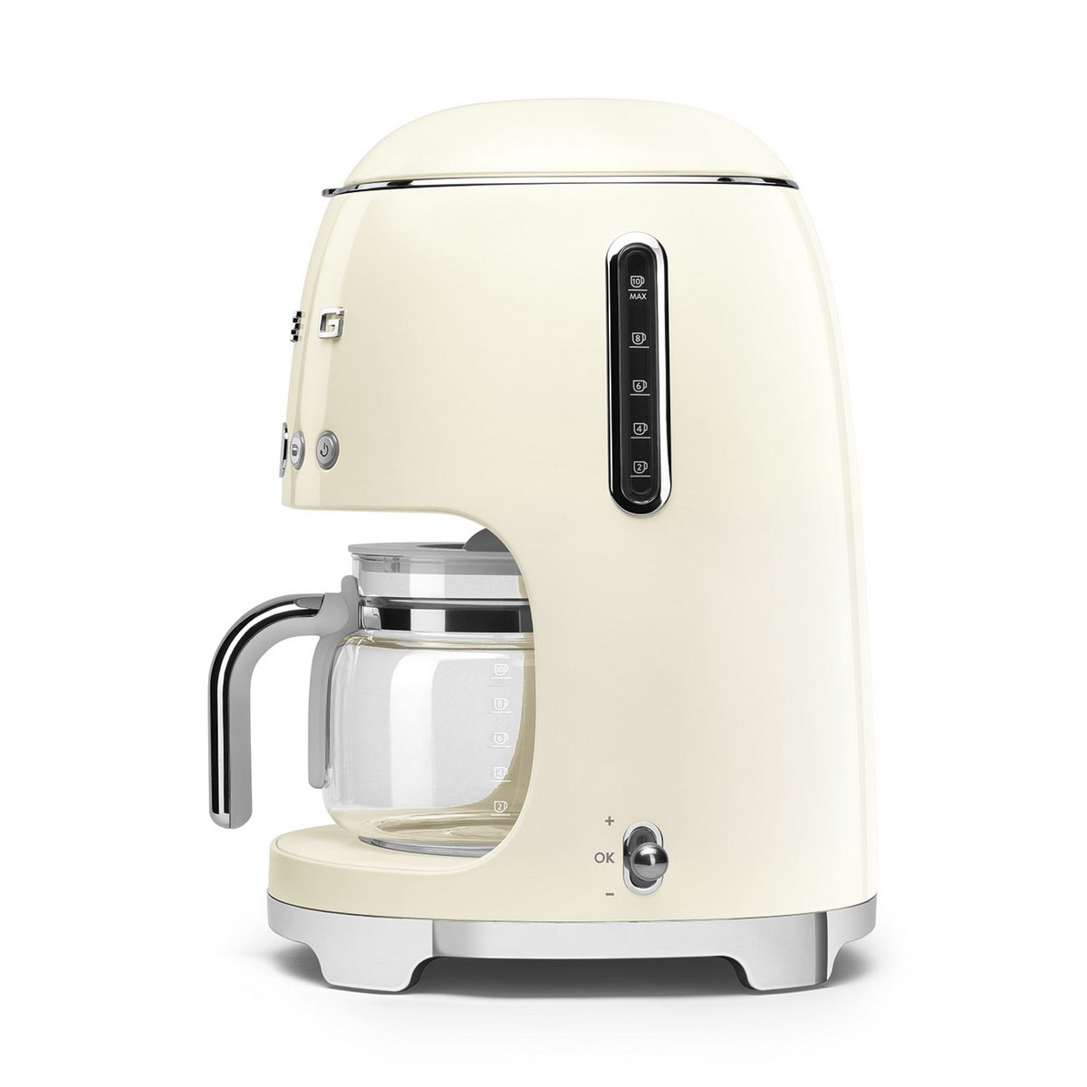 Máquina de Café de Filtro Smeg Anni 50 de 1050 W - 10 Chávenas Creme-2