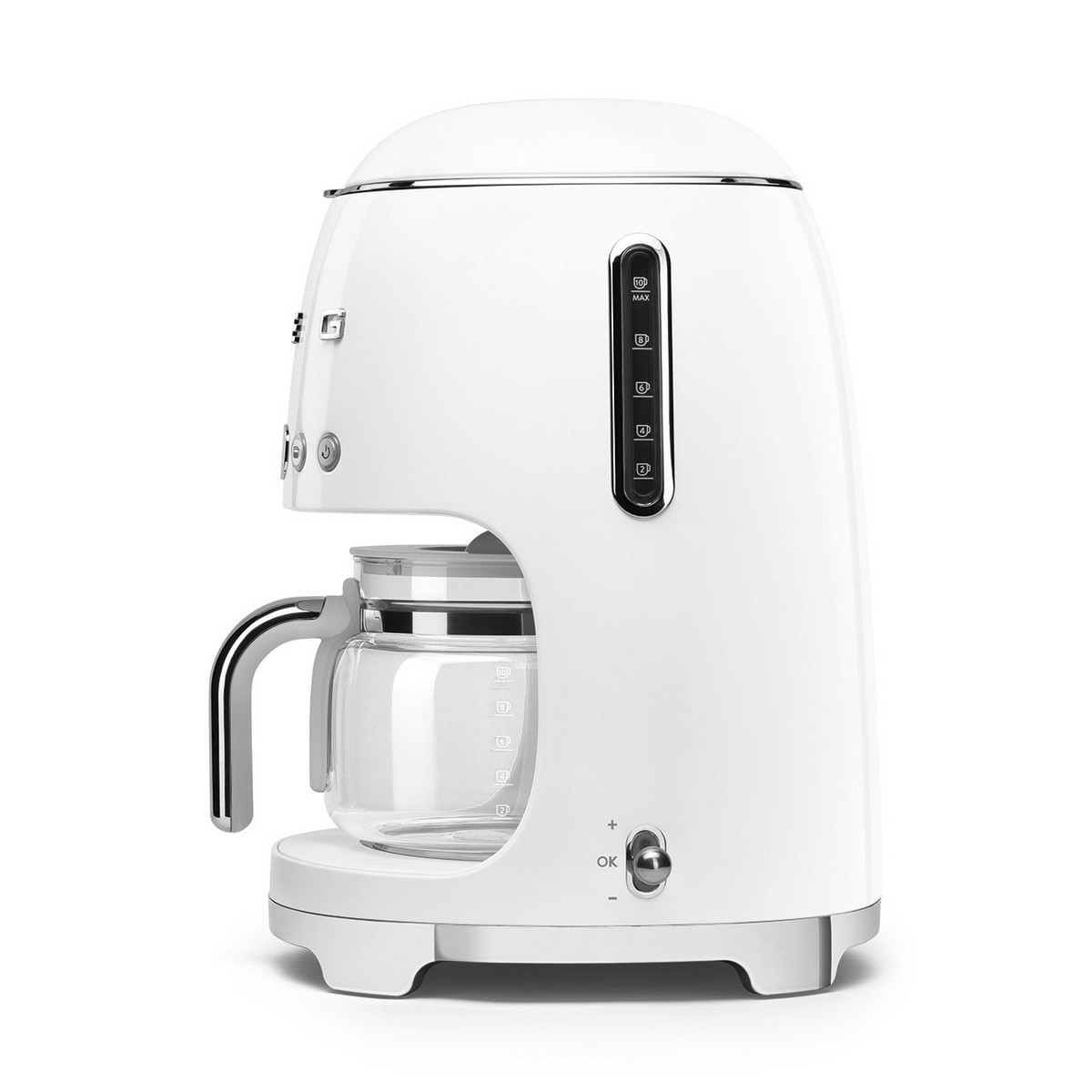 Máquina de Café de Filtro Smeg Anni 50 de 1050 W - Até 10 Chávenas Branco-2