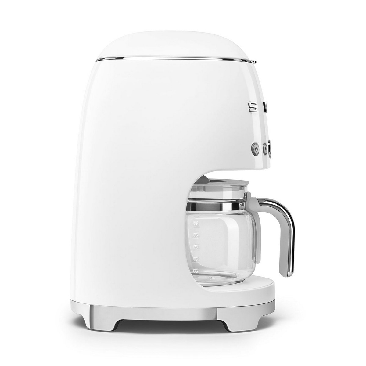 Máquina de Café de Filtro Smeg Anni 50 de 1050 W - Até 10 Chávenas Branco-3