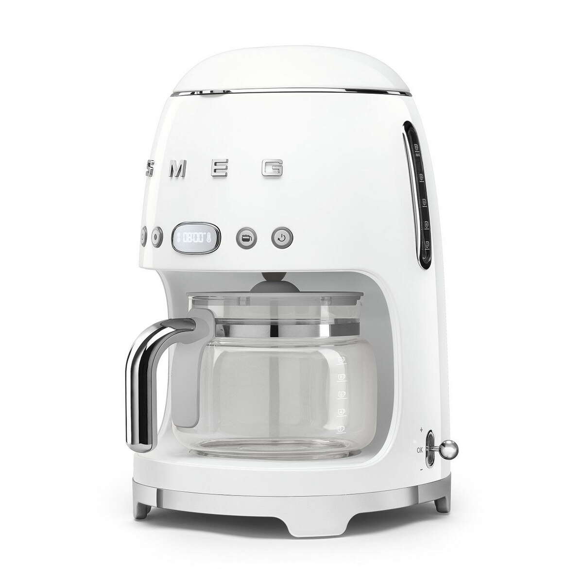 Máquina de Café de Filtro Smeg Anni 50 de 1050 W - Até 10 Chávenas Branco-4