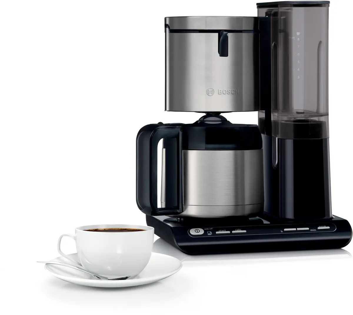 Máquina de Café de Filtro Bosch TKA8A683 Styline - 12 Chávenas - Inox / Preto 2
