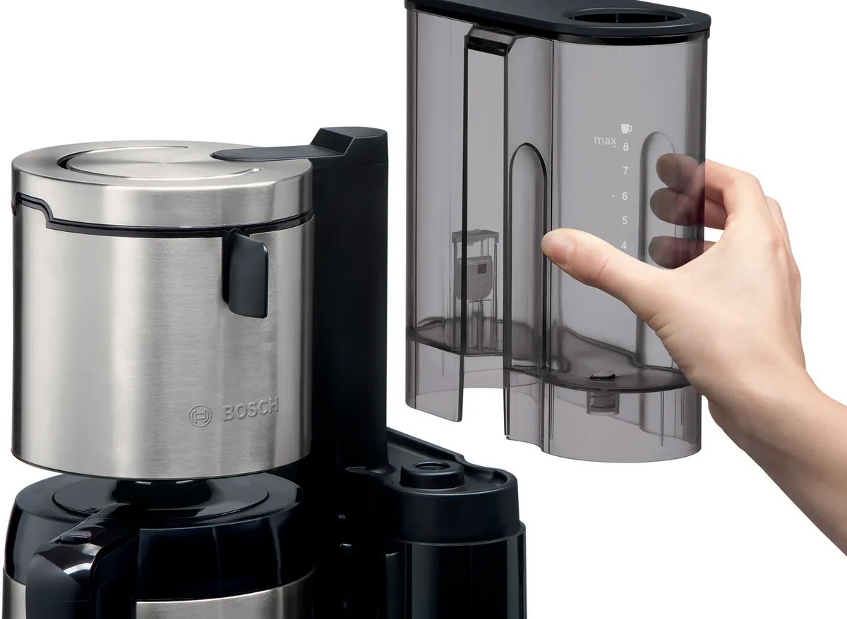 Máquina de Café de Filtro Bosch TKA8A683 Styline - 12 Chávenas - Inox / Preto 5