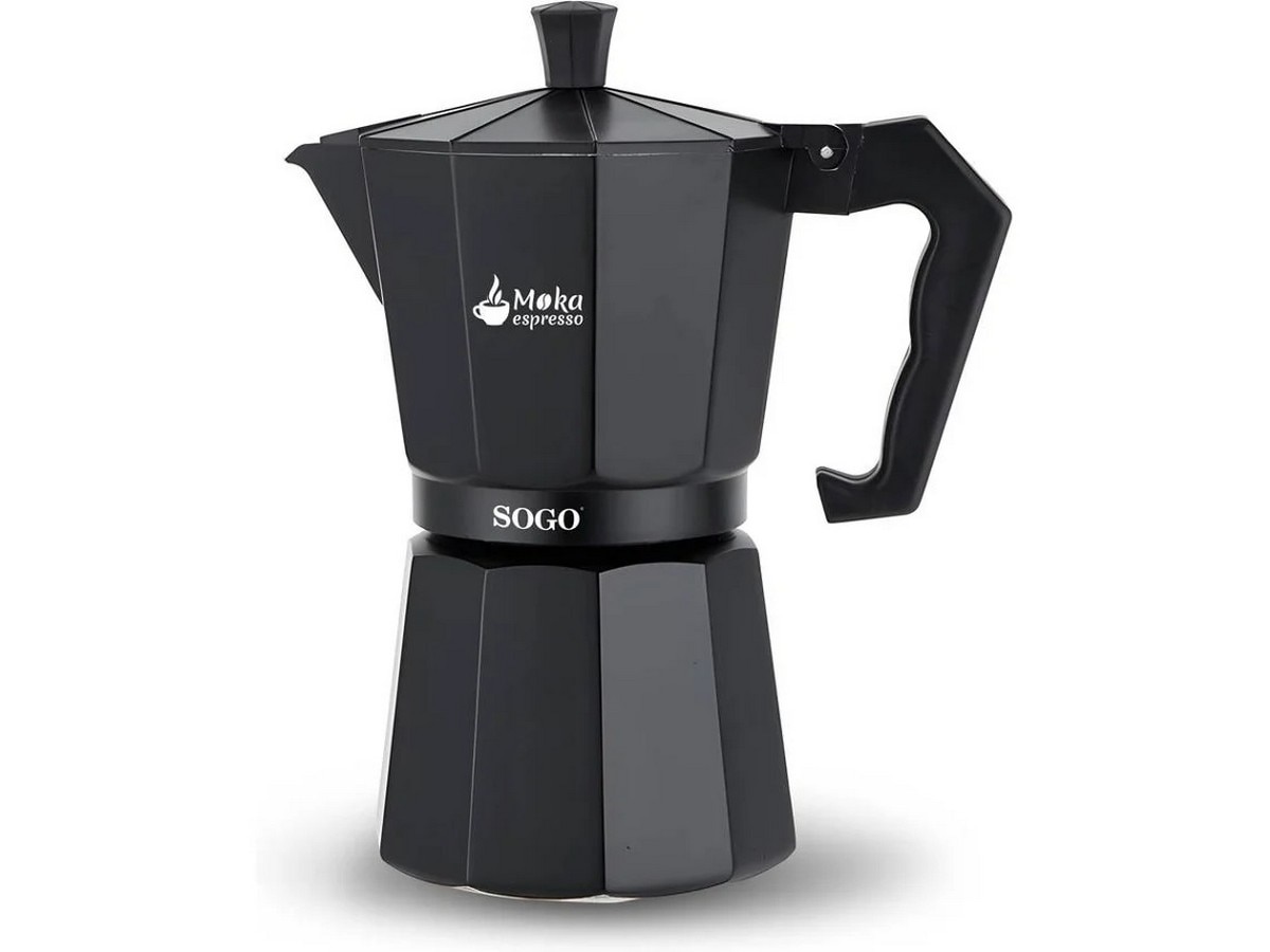Imagem 0 de Cafeteira Italiana Sogo CAF-SS-7605 Moka Espresso - 3 Chávenas - Preto