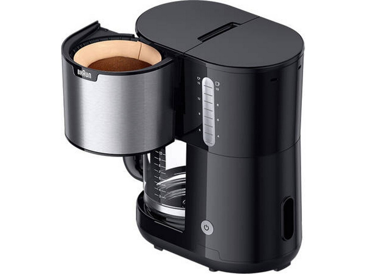 Máquina Café de Filtro Braun PurShine KF-1500BK de 1000 W - 15 Chávenas - Preto Preto-3