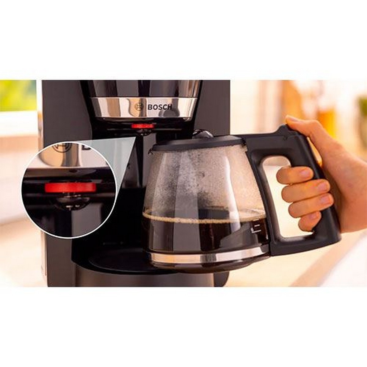 Máquina da Café de Filtro Bosch TKA4M233 - 10 Chávenas - Preto 2