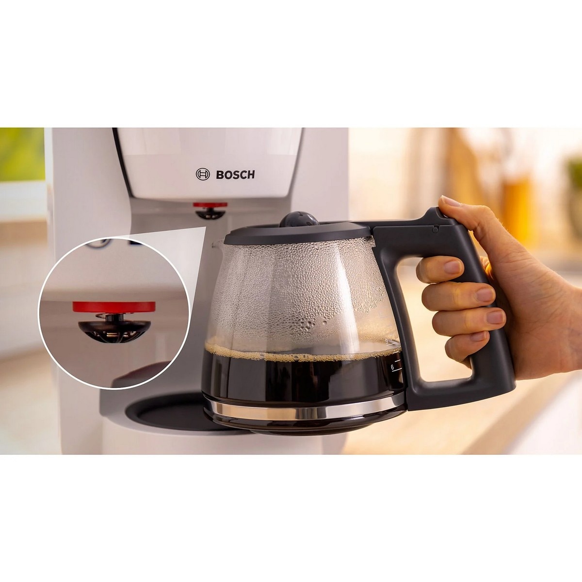 Máquina de Café de Filtro Bosch TKA2M111 - Branco 2