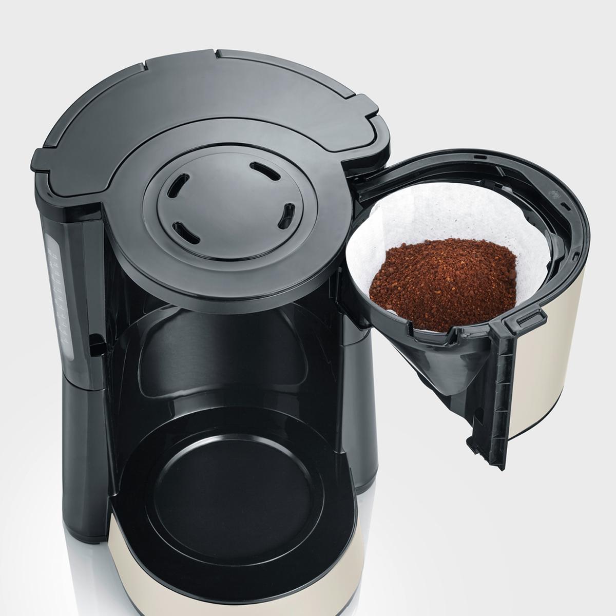 Máquina de Café de Filtro Severin KA9575 - Bege Preto / Bege-2