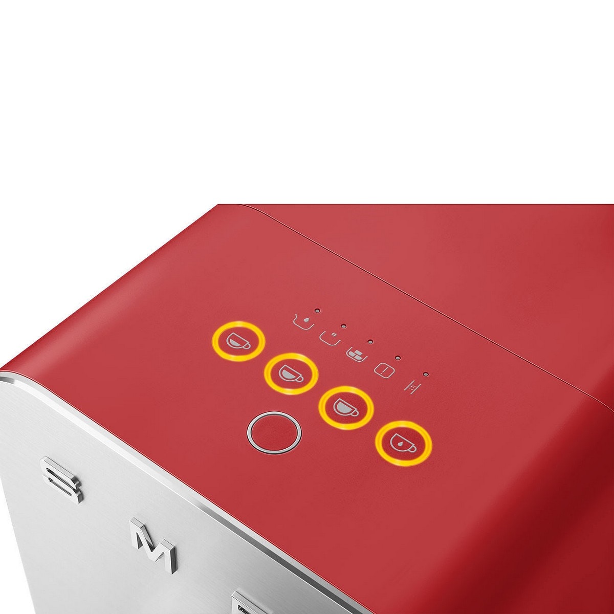 Máquina de Café Expresso Automática Smeg BCC01RDMEU de 1350 W e 19 bar - Vermelho Mate Vermelión-12