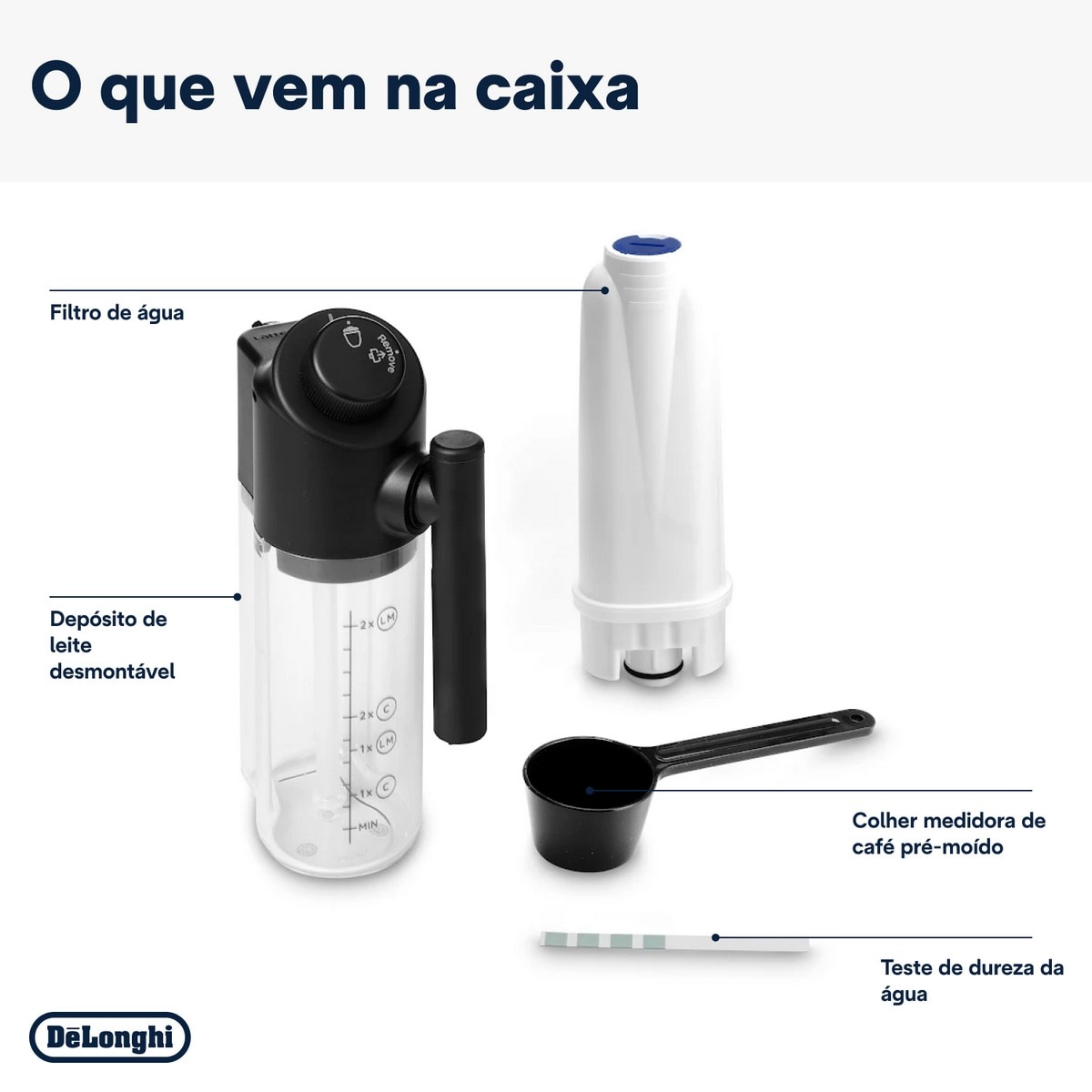 Máquina de Café Automática De'Longhi Magnifica Evo ECAM290.61.B de 1450 W e de 15 bar - Preto Preto-10