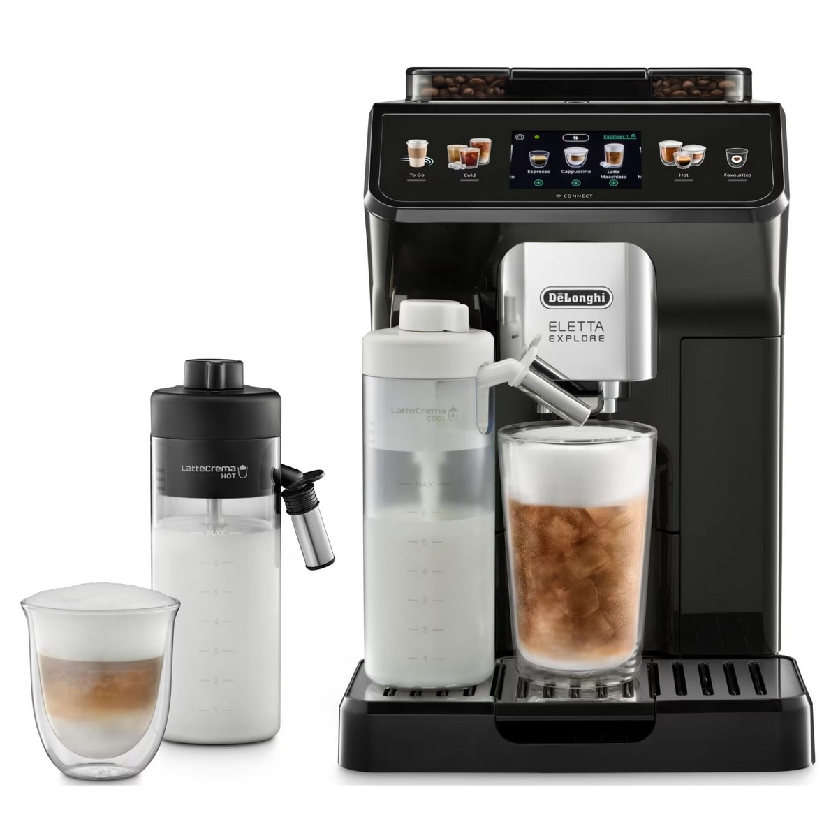 Imagem 0 de Máquina de Café Automática De'Longhi Eletta Explore ECAM450.65.G de 1450 W de 19 bar e 13 Níveis de Moagem - Preto
